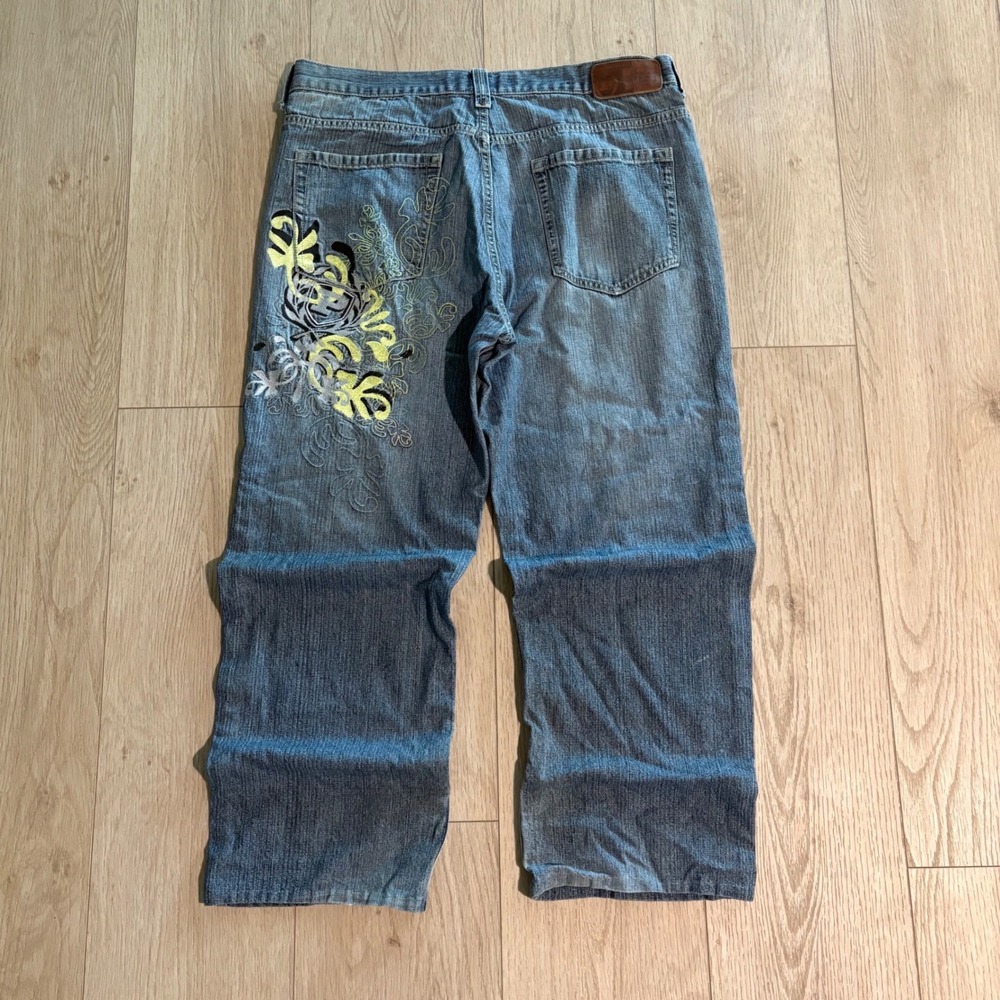 Vintage Y2K Baggy Phat Farm Bootcut Jeans With Insane Back Hit Size 36X33